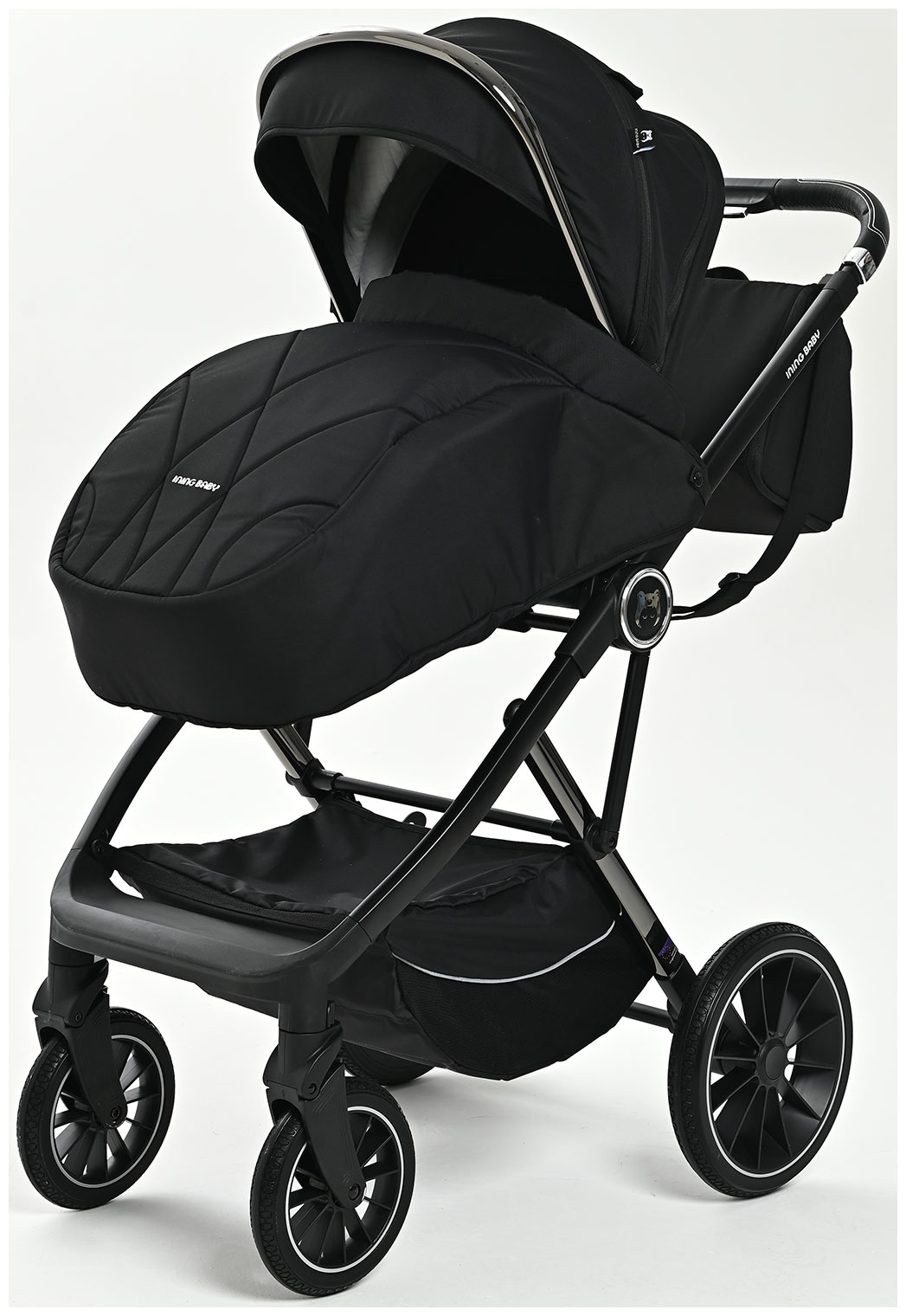 Коляска 2 в 1 Ining Baby KR350 black Коляска 2 в 1 Ining Baby KR350 black