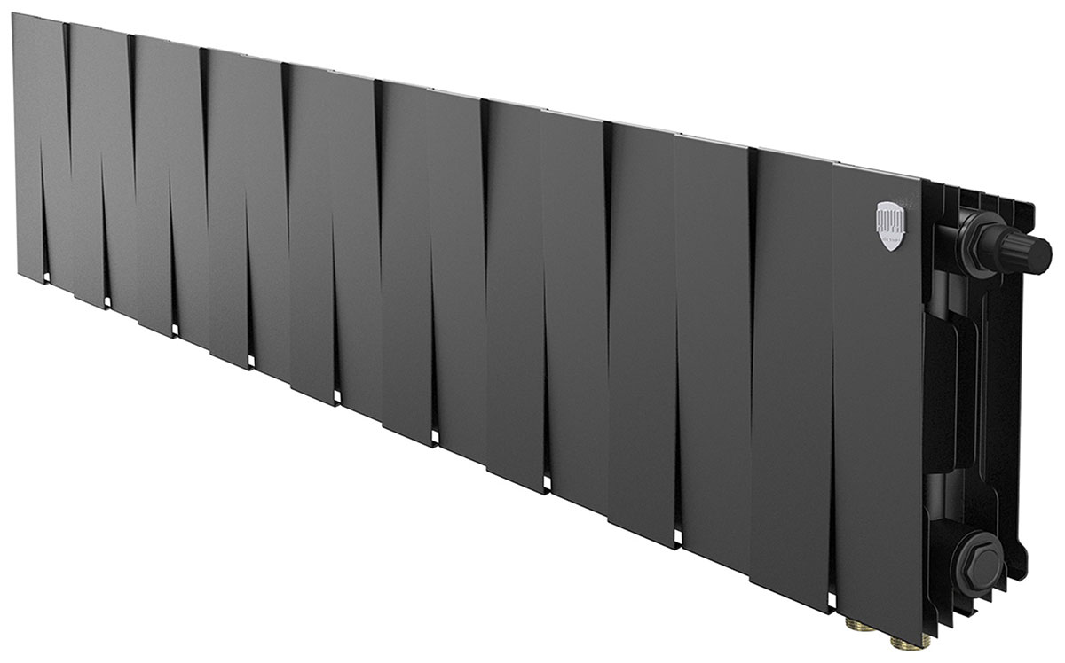 

Водяной радиатор отопления Royal Thermo PianoForte 200 /Noir Sable - 18 секций VDR (НС-1346010), Черный