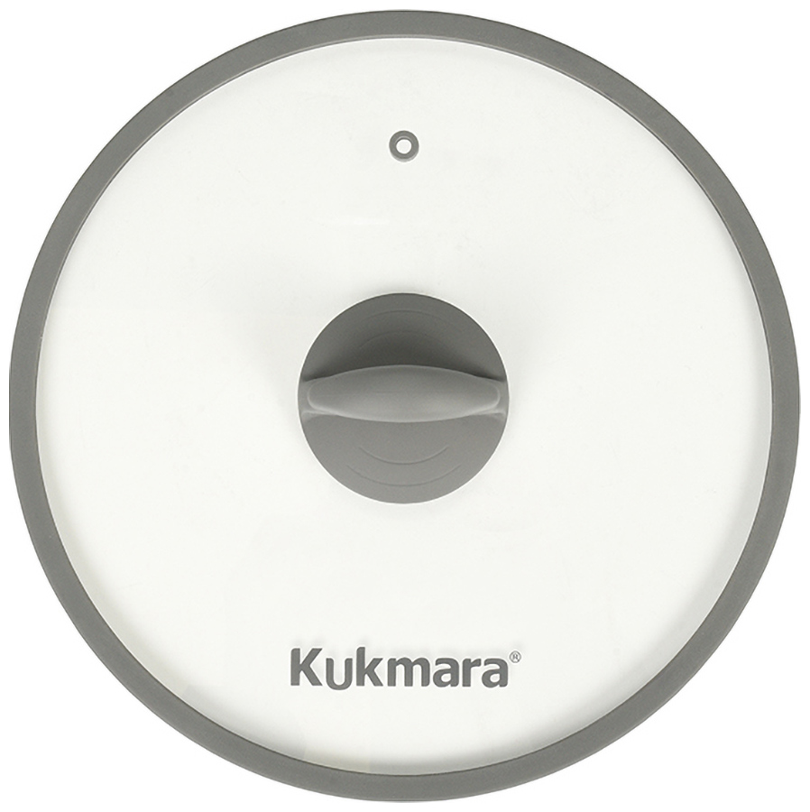 Изображение товара Крышка стеклянная Kukmara плоская, 26 см Kukmara с пароотводом (С26П116)