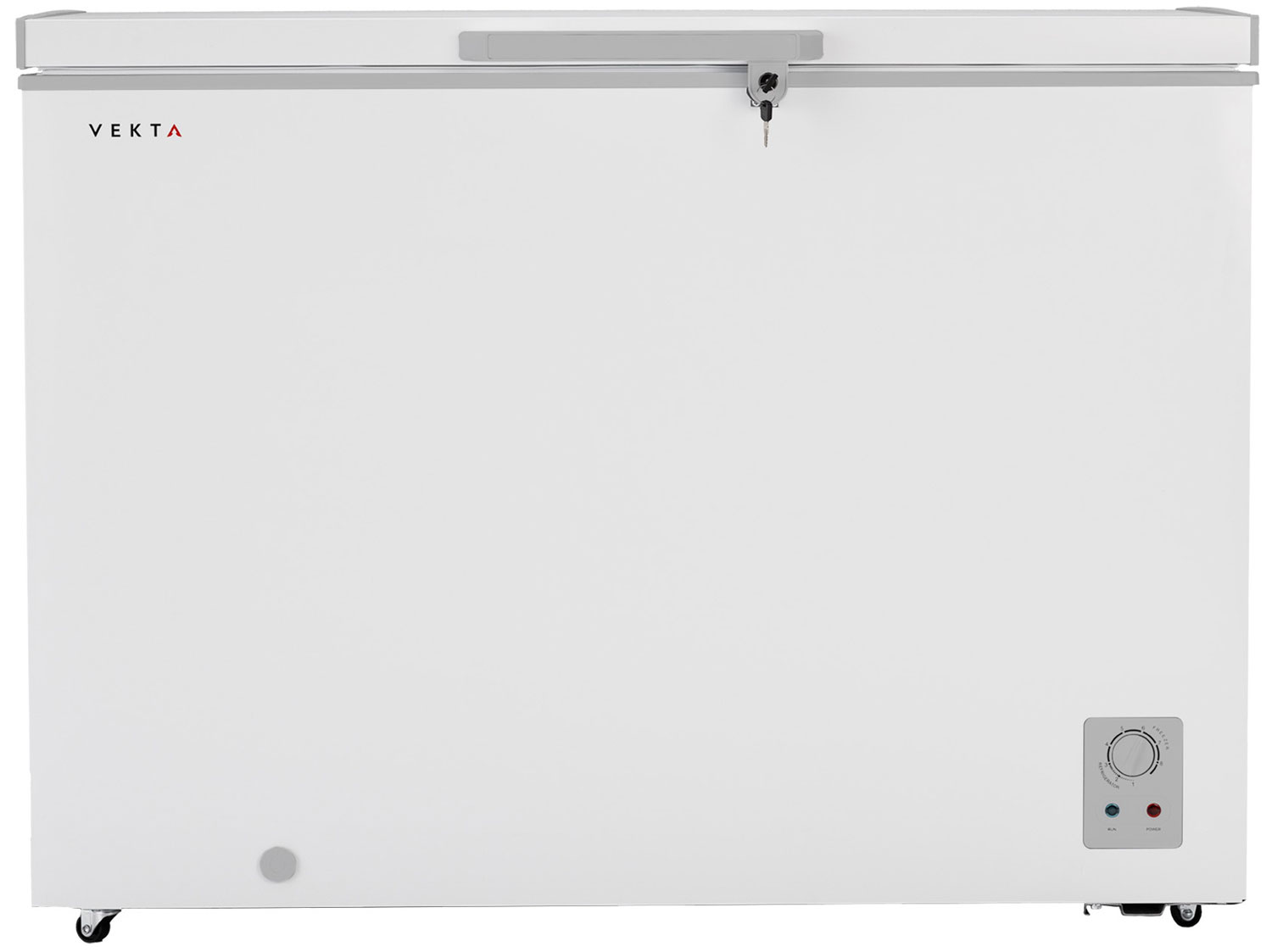 Изображение товара Морозильный ларь Vekta FR-330S02 серебристый 330 л с безопасным R600a