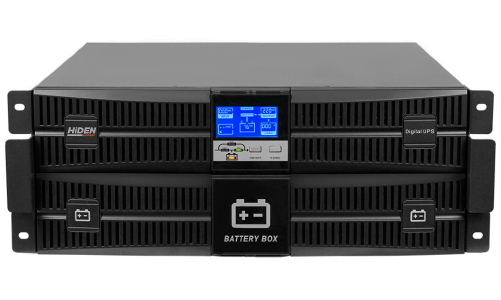 Изображение товара Источник бесперебойного питания Hiden EXPERT 2 kVA с встроенными аккумуляторами и высоким КПД
