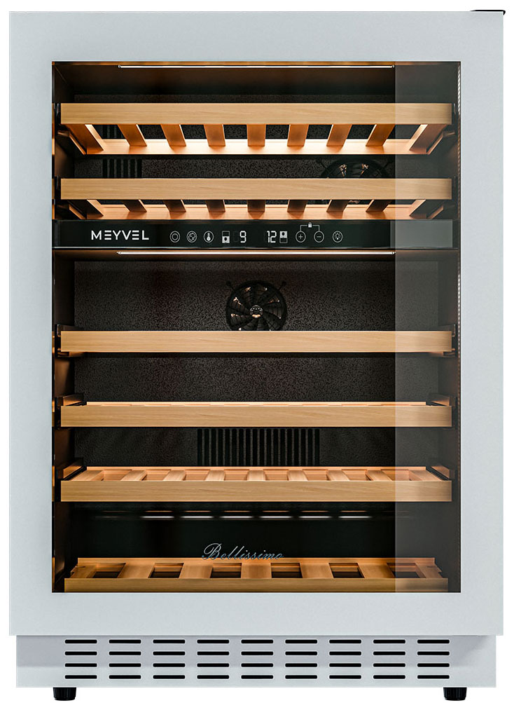 Изображение товара Винный шкаф Meyvel MV46NH-KWT2 белый - двухзонный с автоматической разморозкой