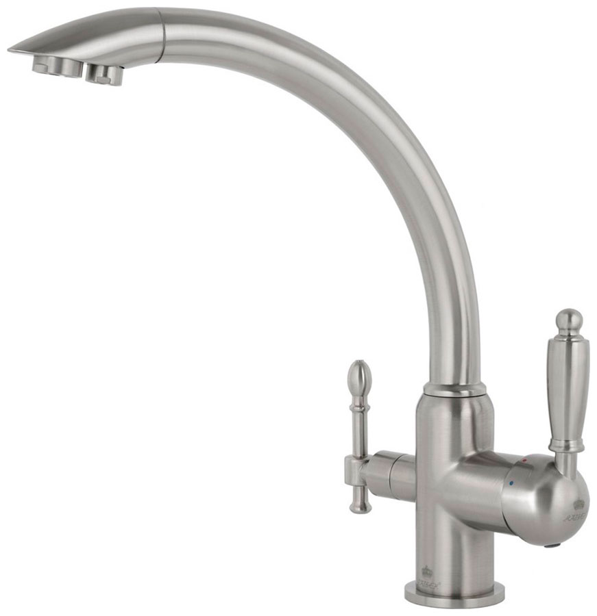 Изображение товара Смеситель для кухонной мойки Kaiser Vincent серебряный однорычажный с фильтрованной водой