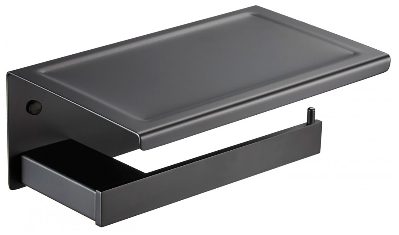 Изображение товара Держатель для туалетной бумаги Milacio Ultra, настенный, черный матовый (MCU.953.MB)