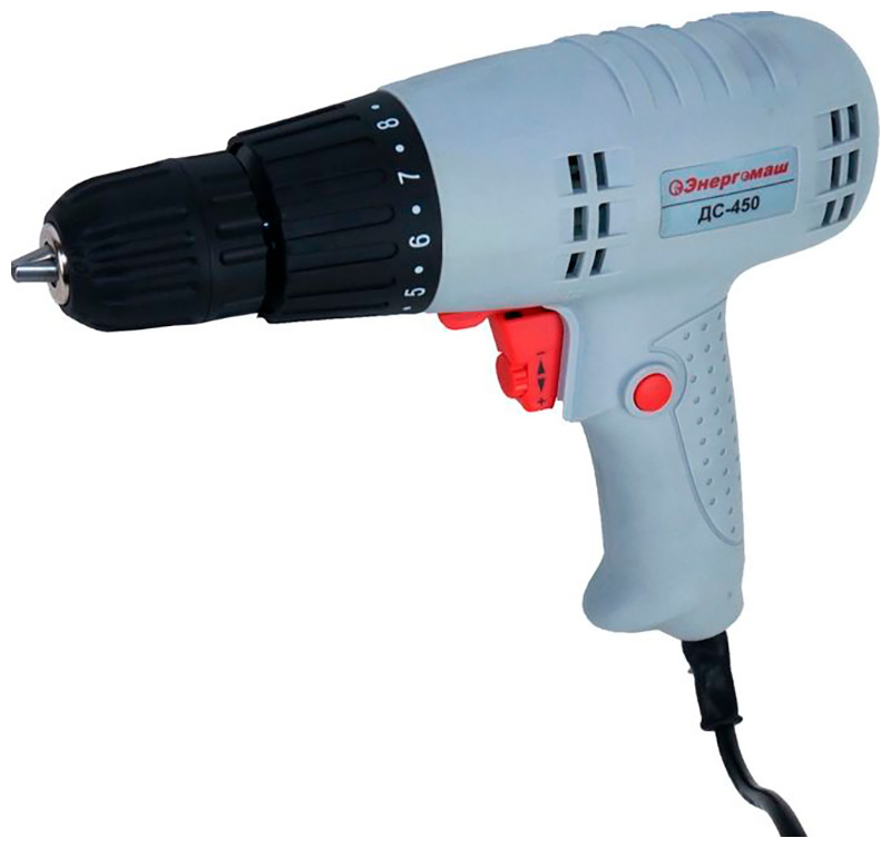 Изображение товара Дрель-шуруповерт Энергомаш ДС-450 450 Вт сетевой для дома и стройки