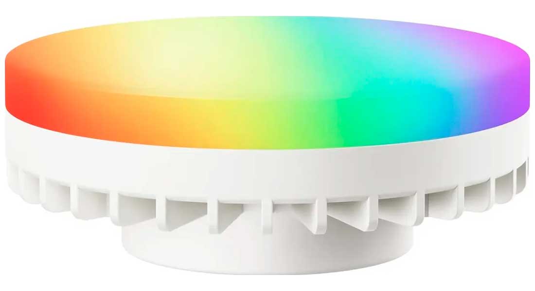 Изображение товара Умная лампочка Яндекс YNDX-00556, GX53, RGB, 806 Лм, Matter over Wi-Fi, работает с Алисой