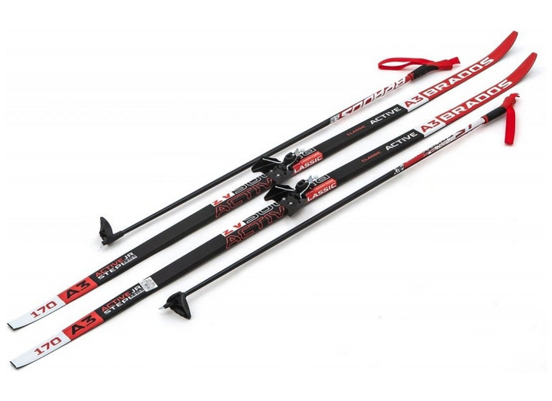 Изображение товара Лыжи беговые STC NNN - 185 WAX Brados Active A3 Red