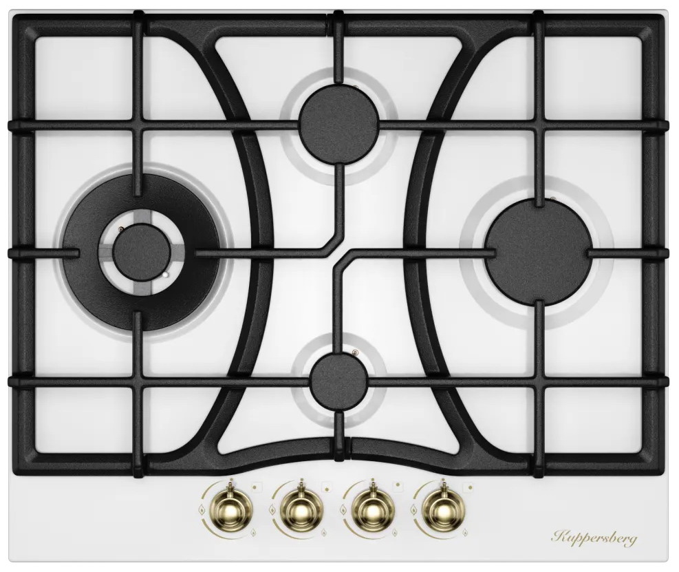 

Газовая варочная панель Kuppersberg FS 610 W Bronze, Белый