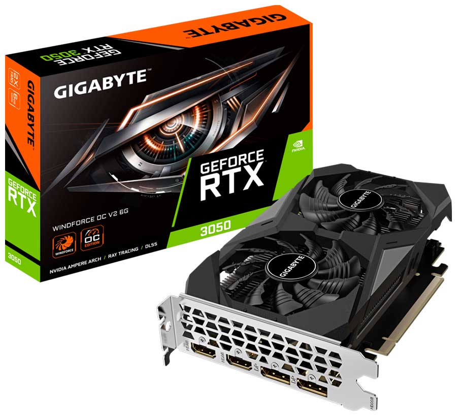 Изображение товара Видеокарта Gigabyte GeForce RTX 3050 OC 6Gb (GV-N3050WF2OCV2-6GD)