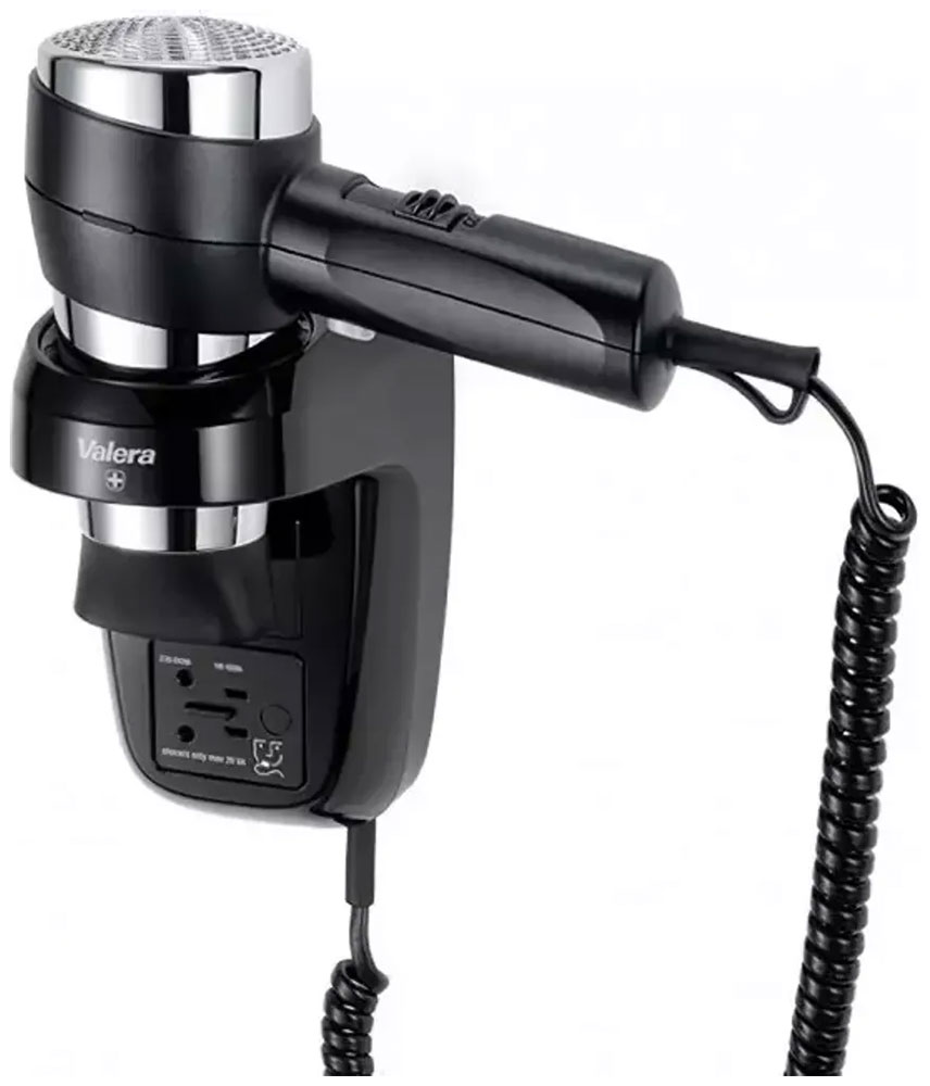 Фен настенный Valera Hospitality Action Super Plus 1600 Shaver (542.06/044.05 black/chrome)