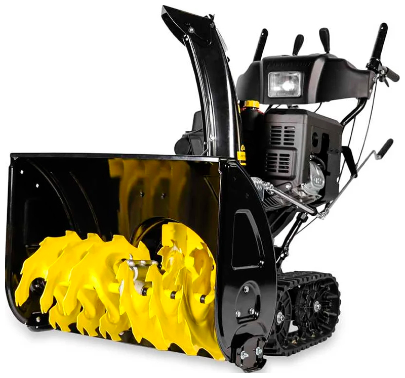 Изображение товара Снегоотбрасыватель Champion STT1171E, 12лс, 70см, 6F/2R, гусениц, 5.5л, 123.5кг, эл.старт,фара,обогрев,зимн.дв
