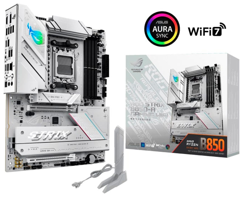 Изображение товара Материнская плата Asus ROG STRIX B850-A GAMING WIFI AM5 ATX