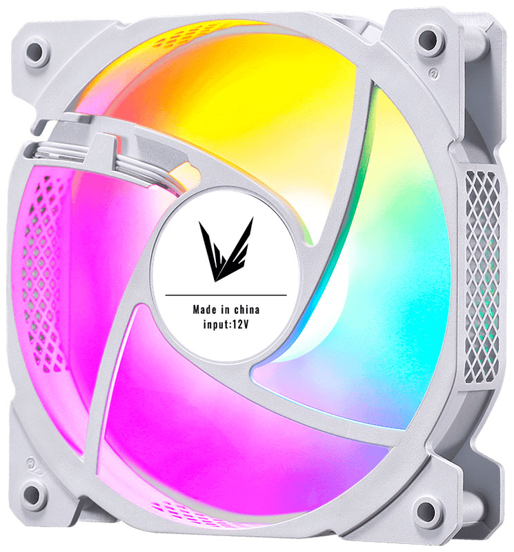 Изображение товара Вентилятор для корпуса Formula Cosmic 12WH FR RGB 120x120 мм белый с RGB подсветкой