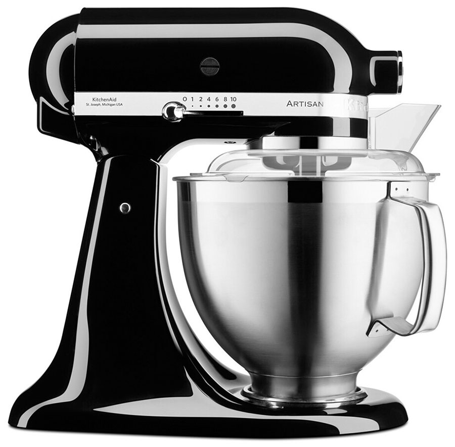 Изображение товара Планетарный миксер KitchenAid Artisan, 5KSM185PSEOB, с откидным блоком, 4.8 л, черный