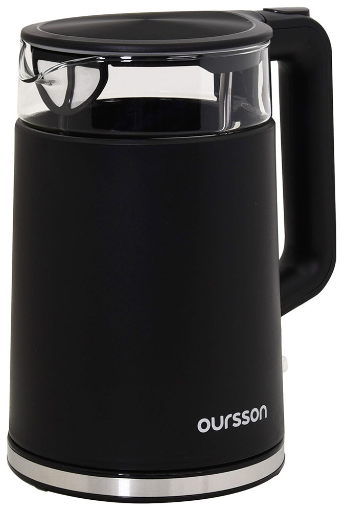 Изображение товара Чайник электрический Oursson KE1732W/BL, черный