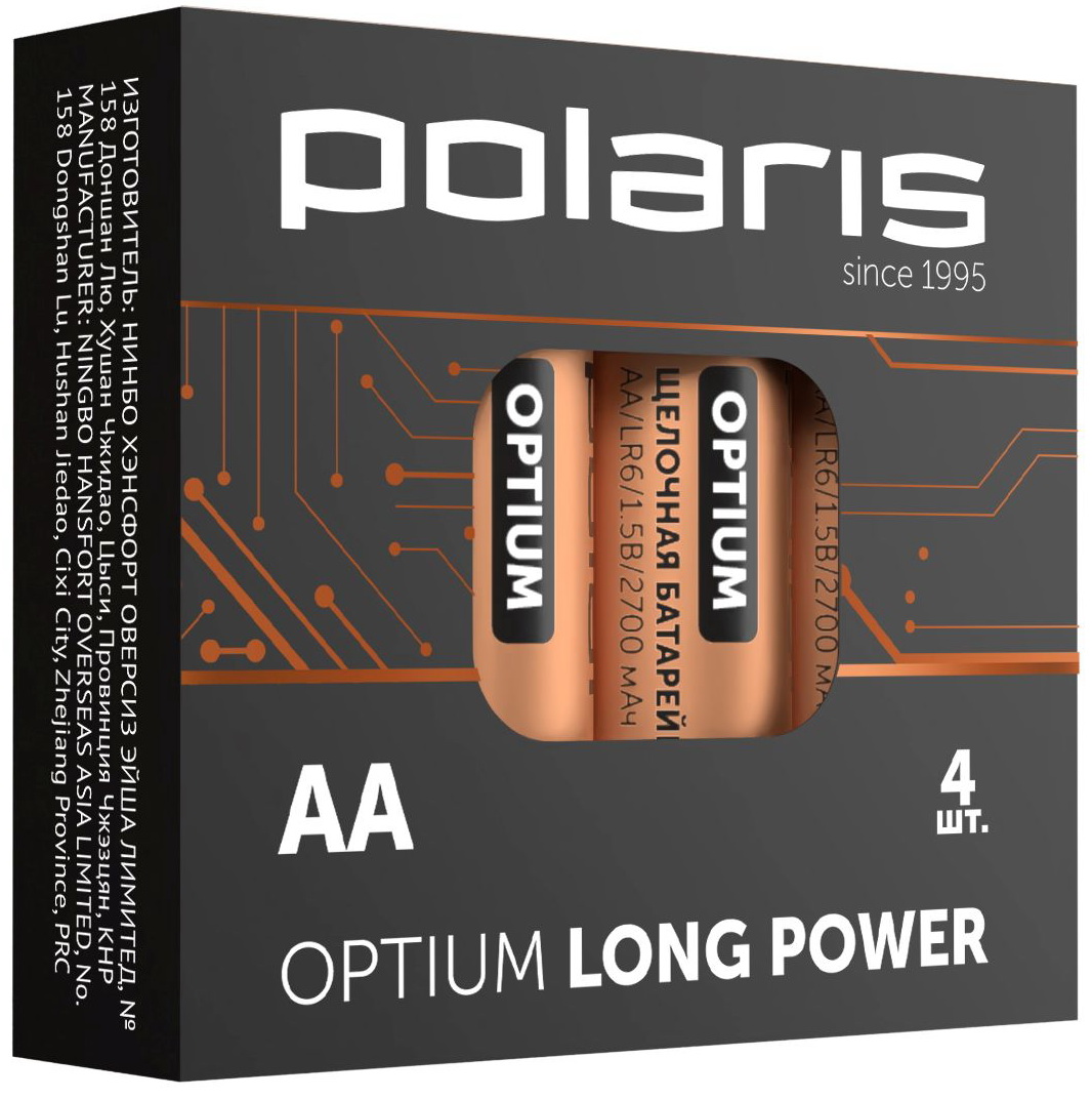 

Батарейка Polaris PB AA (4 шт) OPTIUM