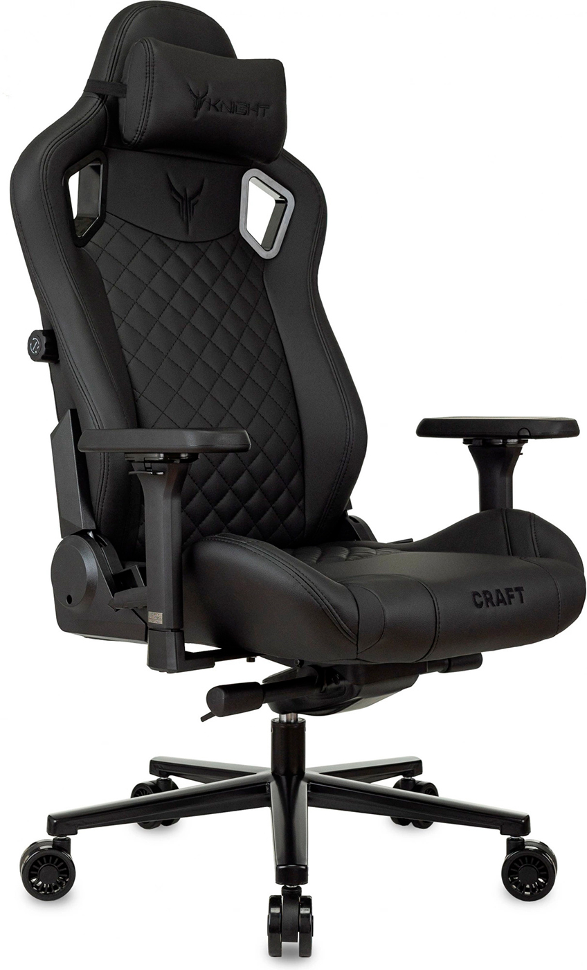 Изображение товара Игровое кресло Knight Craft черное с регулируемым механизмом и поддержкой