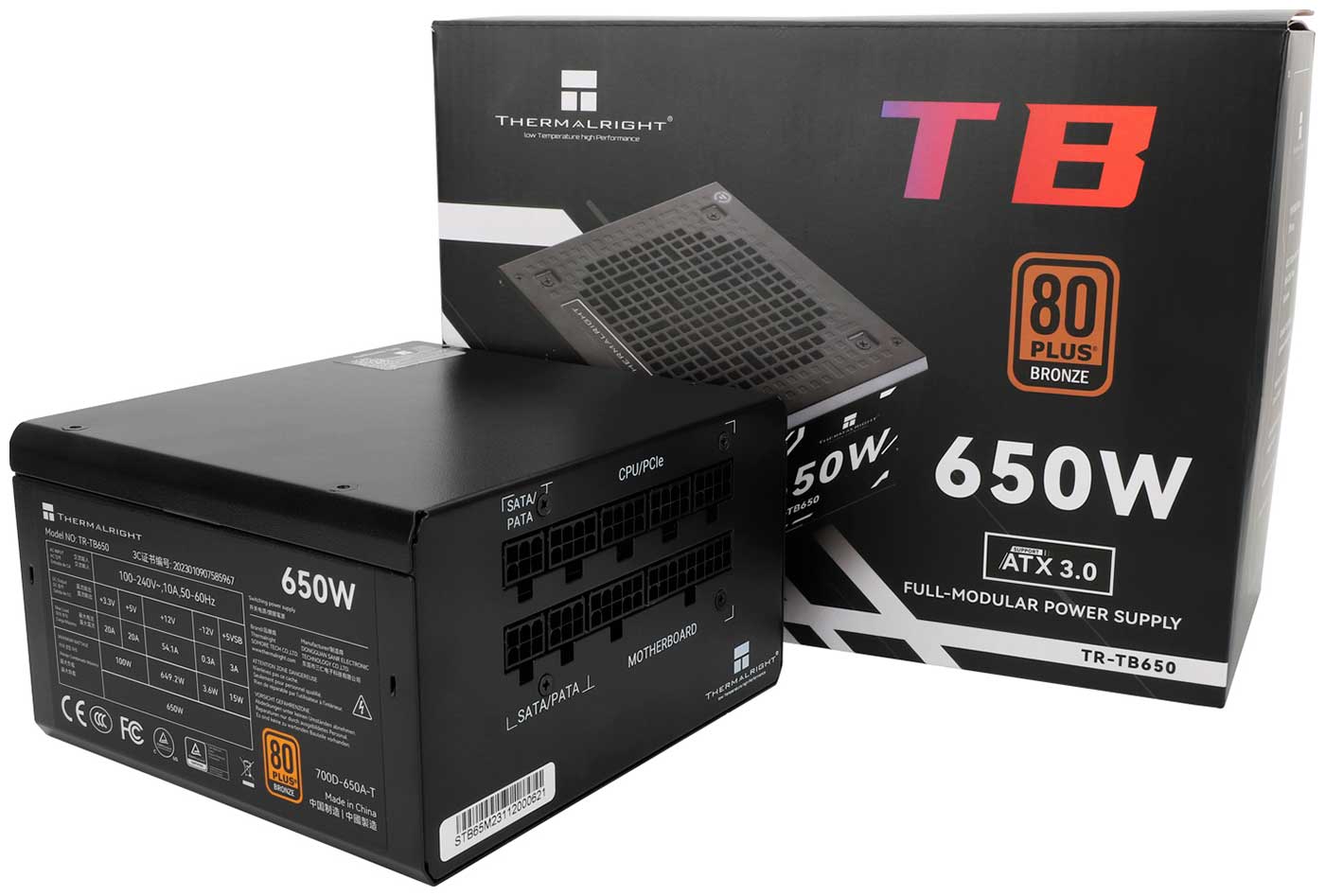 Изображение товара Блок питания Thermalright 650W Bronze ATX 3.0 (TR-TB650)