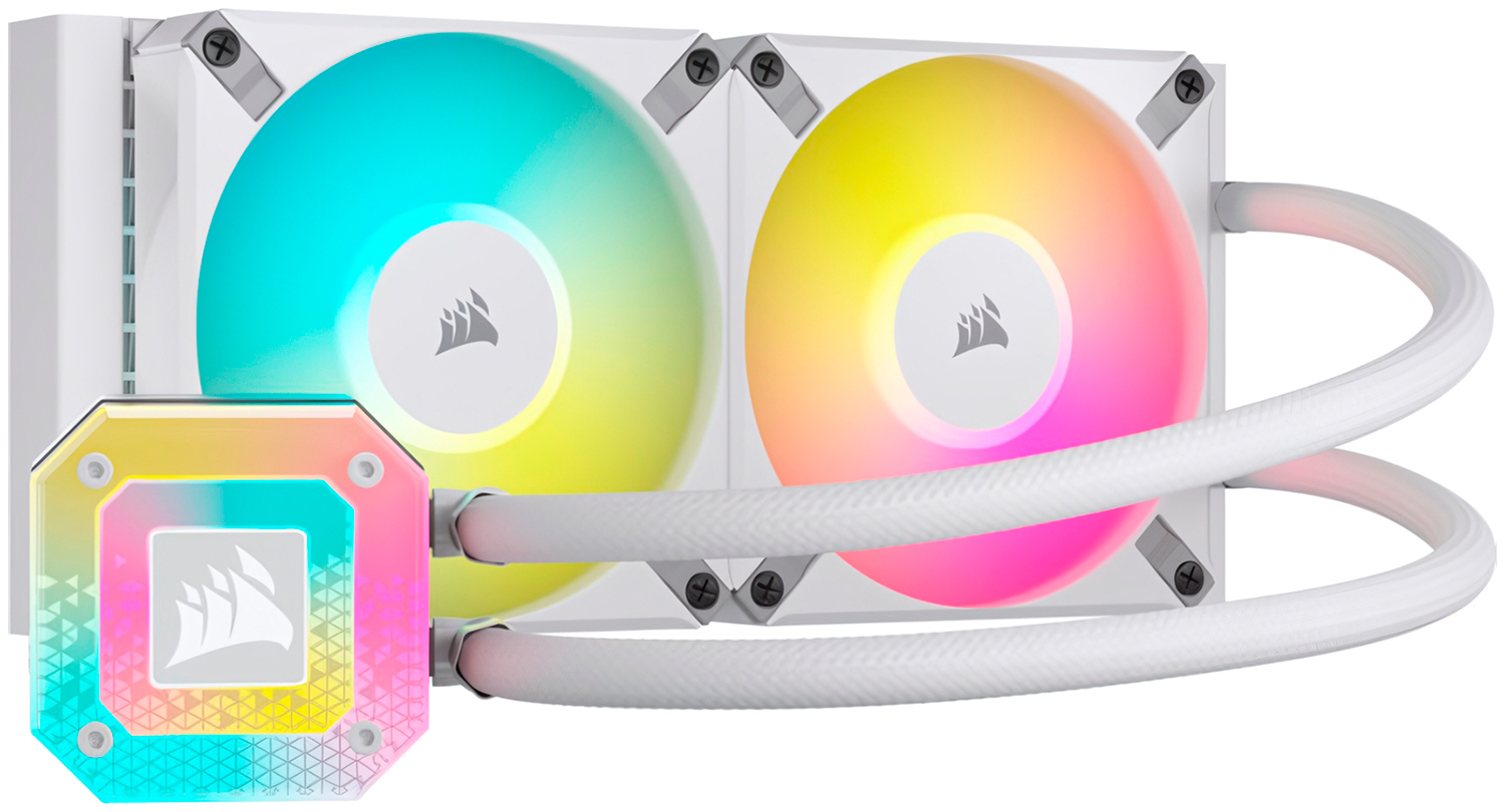 Изображение товара СЖО для процессоров Corsair iCUE H100i ELITE CAPELLIX XT 240mm, White (CW-9060072-WW)