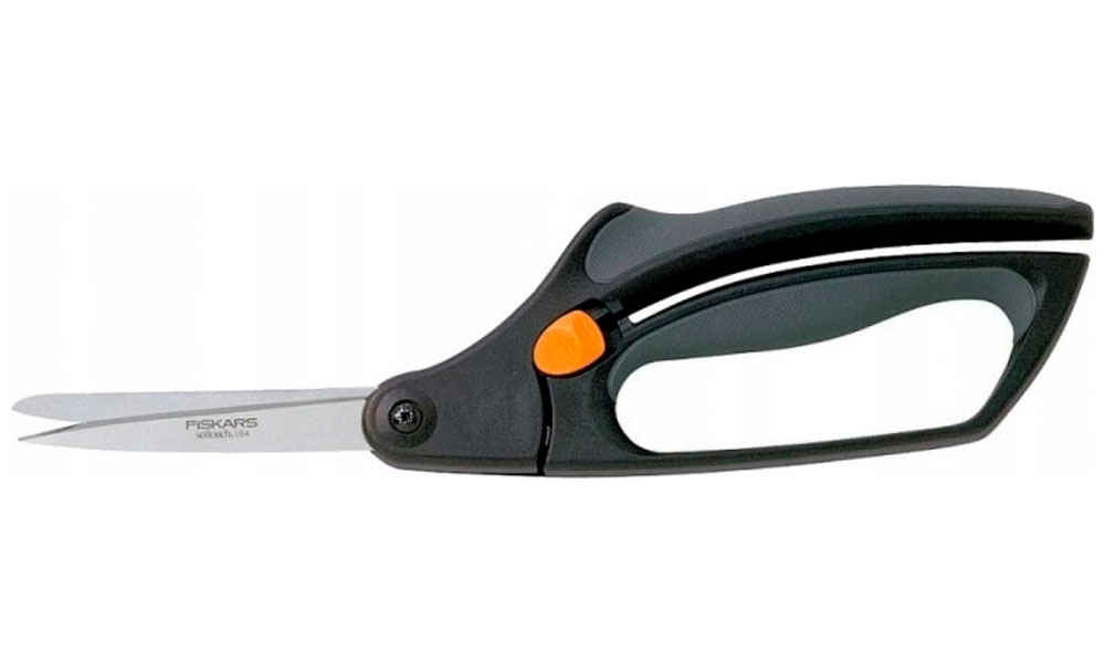 Изображение товара Ножницы для травы Fiskars GS50 111090 - садовые ножницы с регулируемыми лезвиями и мягкими рукоятка