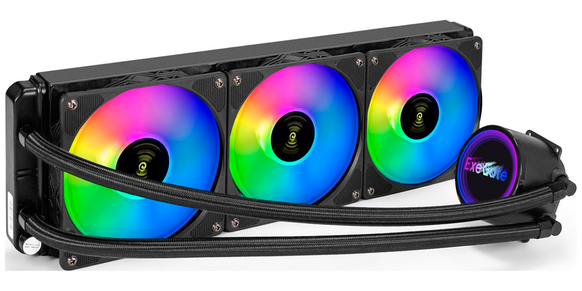 Изображение товара СЖО для процессоров ExeGate BlackWater-360.PWM.RGB (EX297325RUS)
