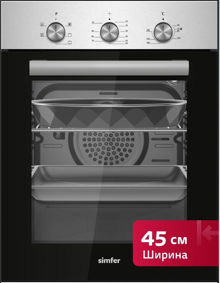 

Электрический духовой шкаф Simfer B4EM16025 нержавеющая сталь