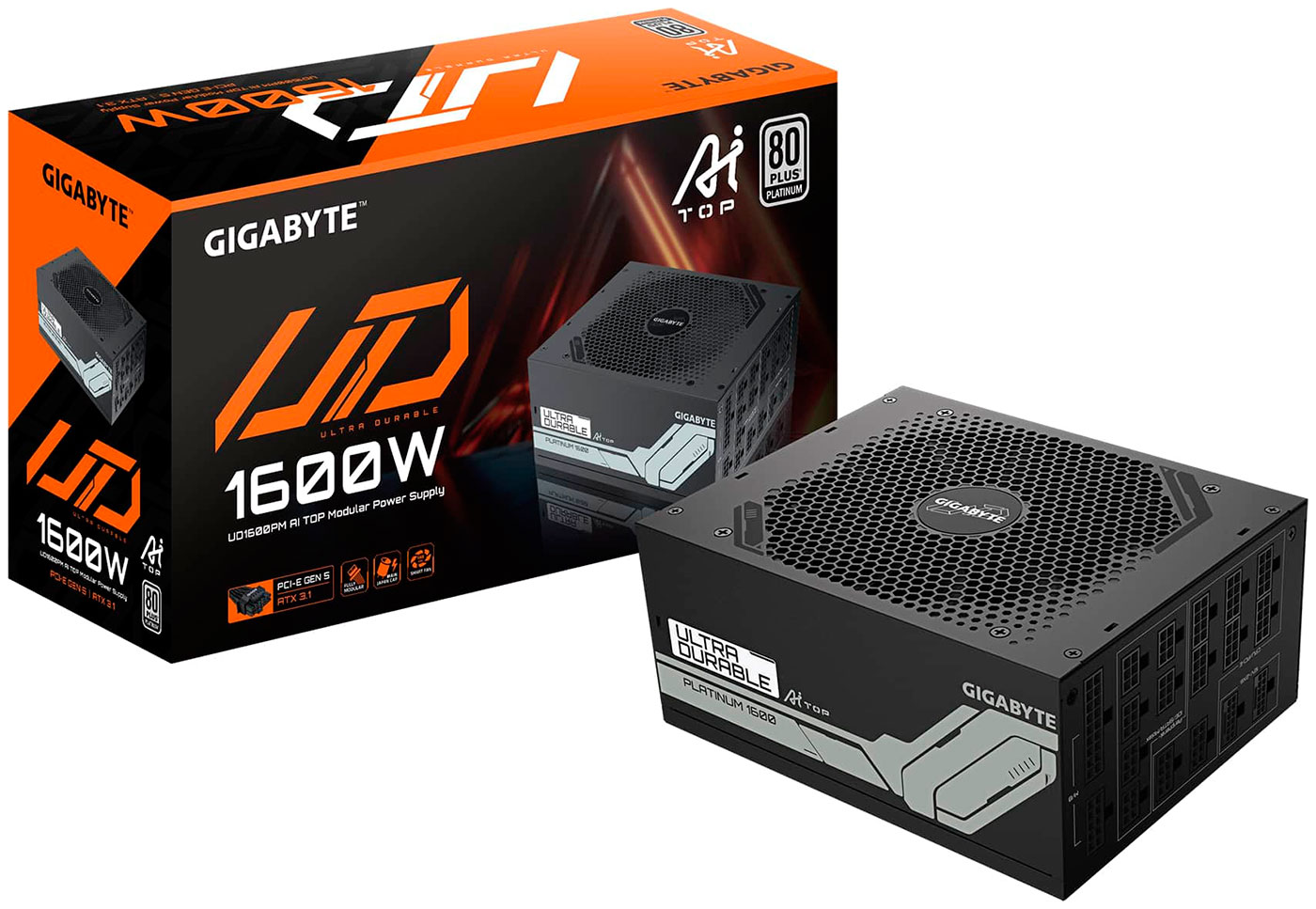 Изображение товара Мощный блок питания Gigabyte TX 1600W GP-UD1600PM PG5 для мощных ПК