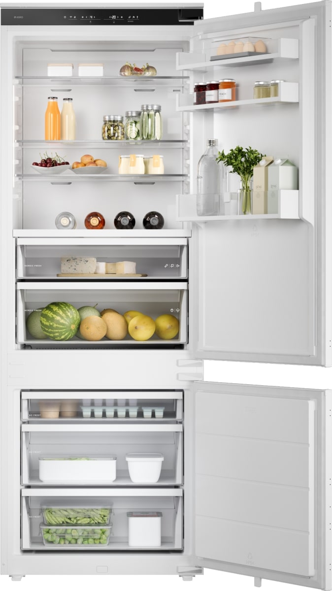 Изображение товара Встраиваемый двухкамерный холодильник Asko RBC297SND1 с системой No Frost и Opti Flow
