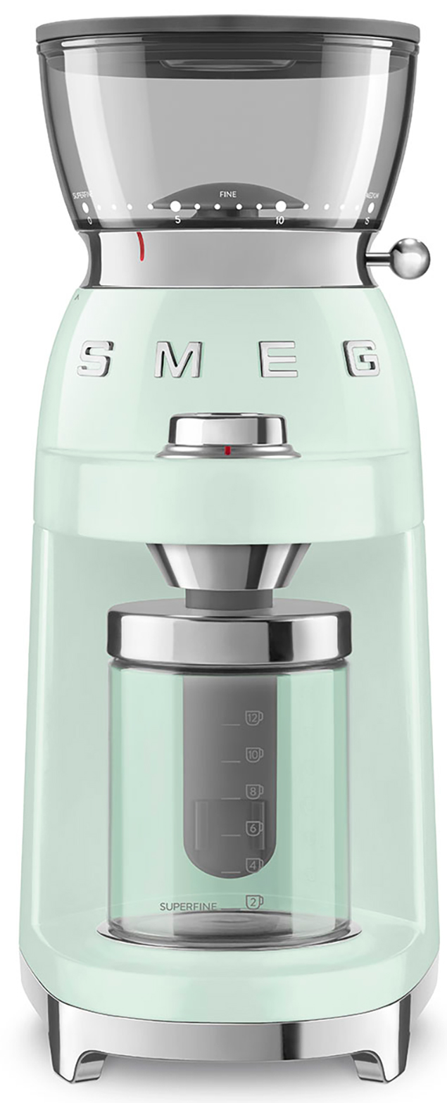 

Кофемолка Smeg (CGF03PGEU) цвет пастельный зеленый