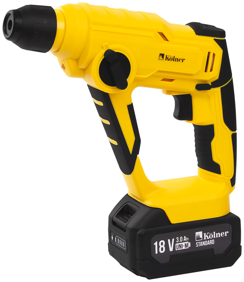 Изображение товара Аккумуляторный перфоратор Kolner KBH 18-12-1K SDS-PLUS 18 В 1,2 Дж