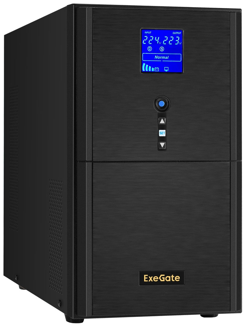 Изображение товара ИБП ExeGate SZ-5000.LCD.AVR.2SH.1C13.T.RJ.USB + АКБ 26Aч