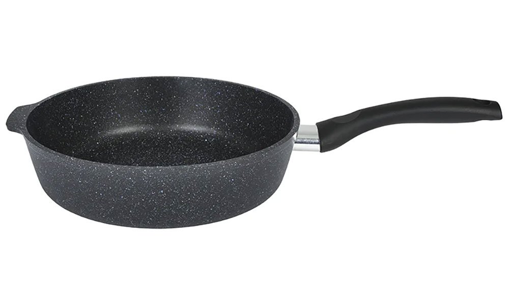 Изображение товара Глубокая сковорода Kukmara 220 мм Granit Black антипригарное покрытие Россия