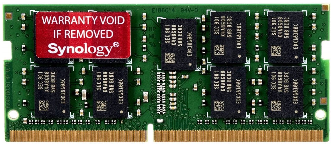 Изображение товара Серверная оперативная память Synology DDR4 16GB SO (D4ECSO-2666-16G)
