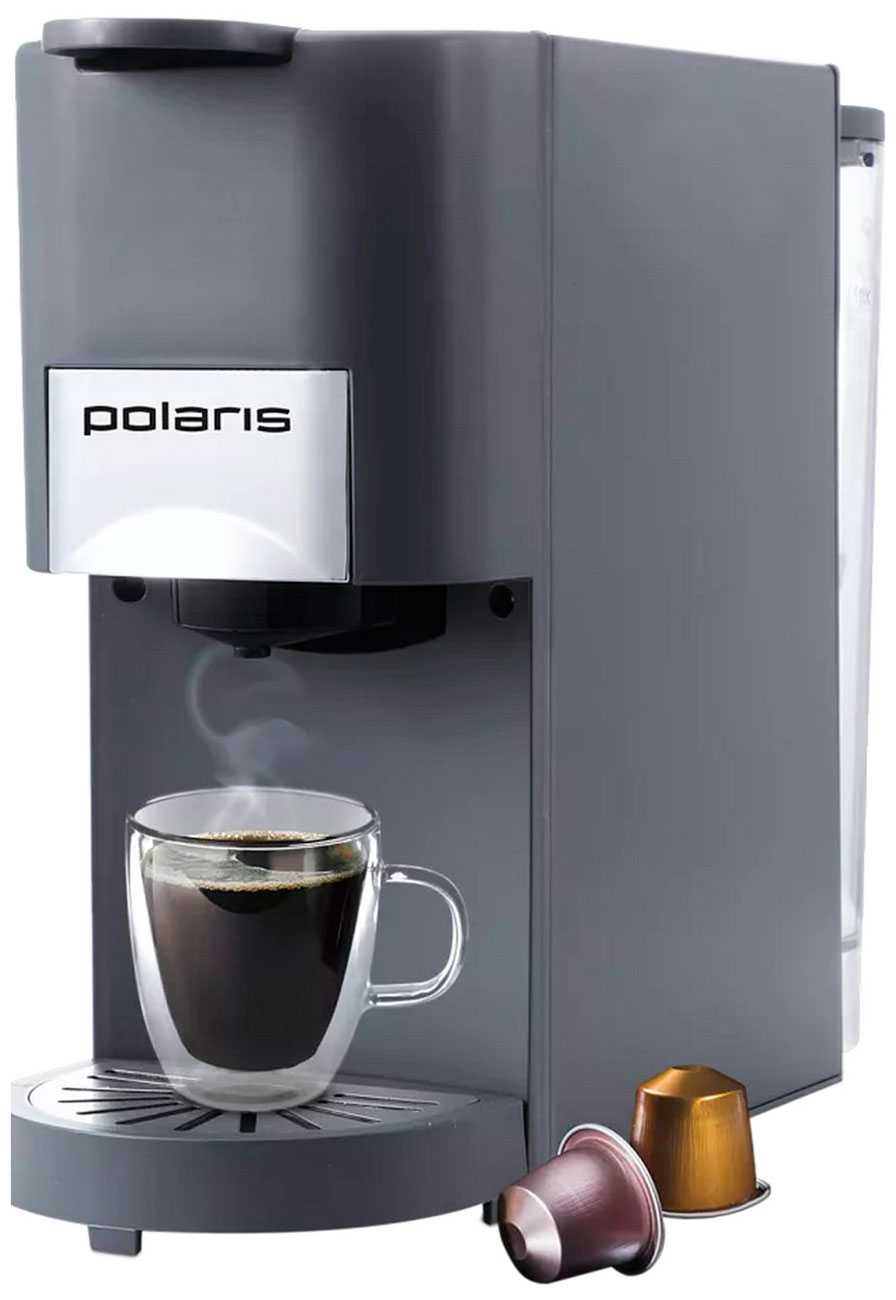 Изображение товара Капсульная кофеварка Polaris PCM 2020 3-в-1, графитовый