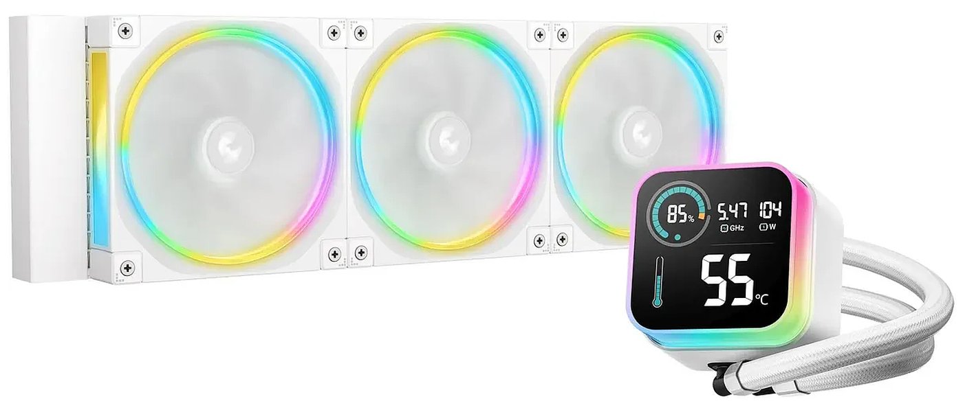 Изображение товара СЖО для процессоров Deepcool LQ360 Ultra ARGB White (R-LQ360-WHASMC-G-1) Изображение товара СЖО для процессоров Deepcool LQ360 Ultra ARGB White (R-LQ360-WHASMC-G-1)