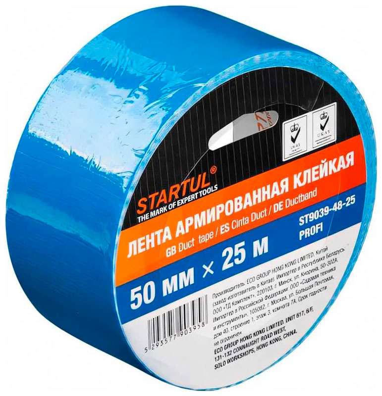 Изображение товара Лента армированная клейкая Startul PROFI 50мм х 25м, синяя (ST9039-48-25)