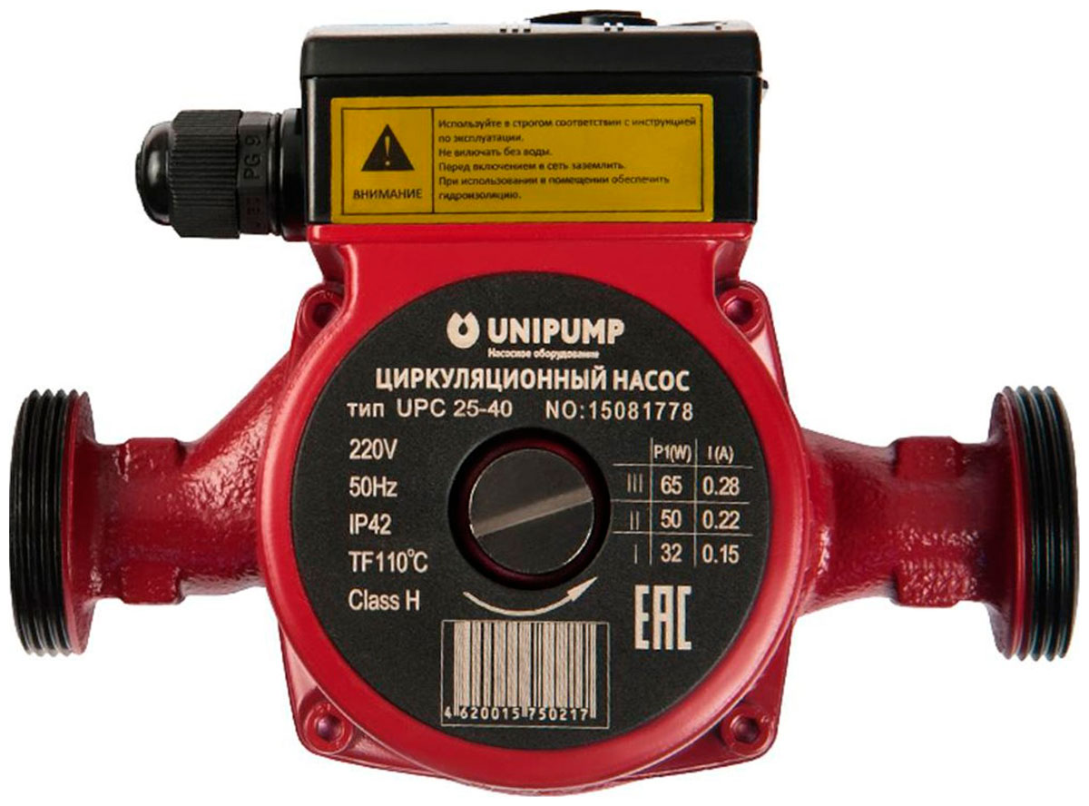 Изображение товара Циркуляционный насос Unipump UPC 25-40 130 для систем отопления водоснабжения