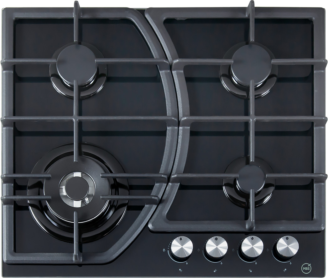 Изображение товара Газовая варочная панель MBS PG-610BL 4 конфорки стекло турецкое качество