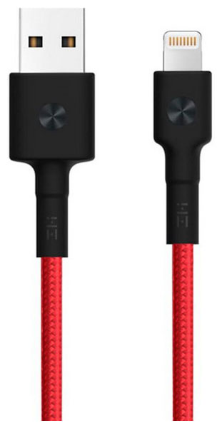 кабель usb lightning xiaomi zmi mfi 100см 3a 18w pd al806 red Кабель Zmi USB/Lightning ZMI MFi 150 см 3A 18W PD нейлон/кевлар (AL853) красный