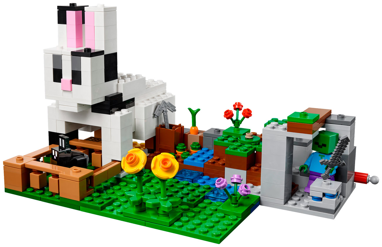 конструктор lari 60157 minecraft кроличье ранчо 352 дет Конструктор LEGO Lego Minecraft ''Кроличье ранчо'', 21181