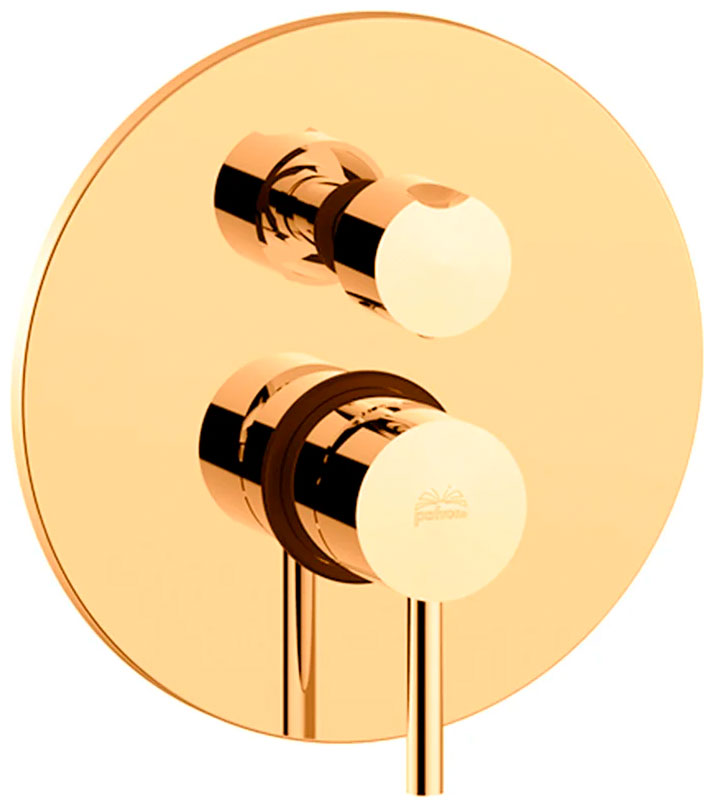 

Смеситель встраиваемый для ванны с душем Paffoni Light LIG018HG с внутренней частью золото