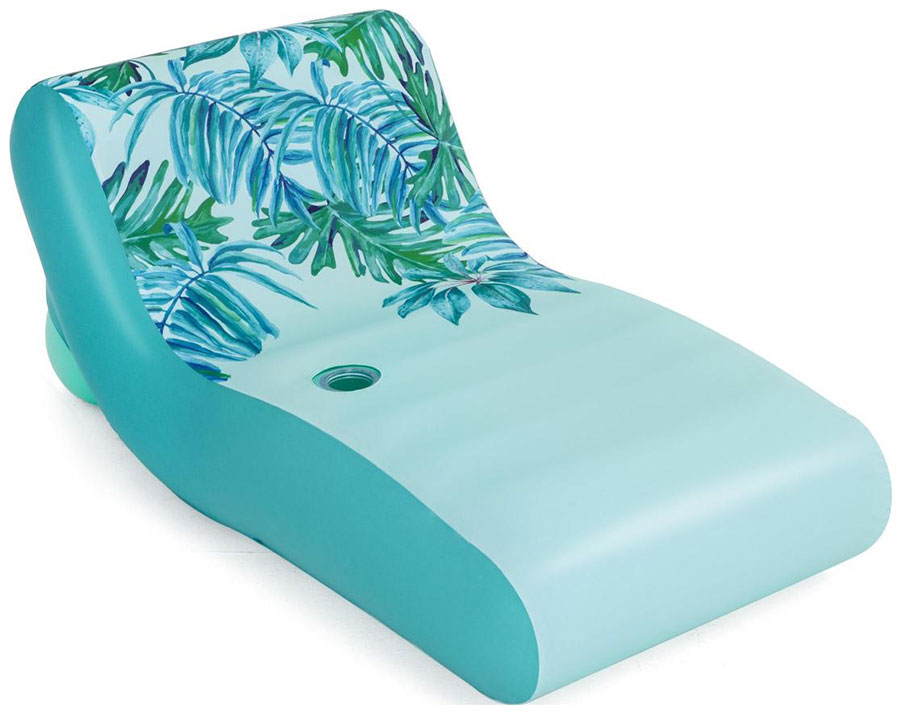 матрас шезлонг для плавания Надувной матрас BestWay с тканевым покрытием Luxury 176х107см 43402