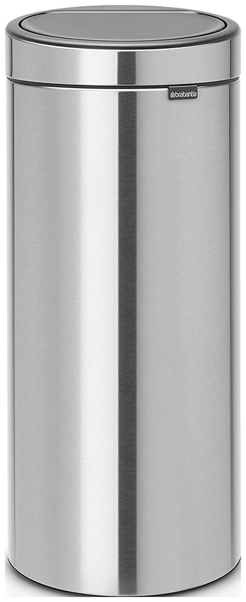 Изображение товара Мусорный бак Brabantia Touch Bin New 30л из нержавеющей стали и пластика Стальной матовый