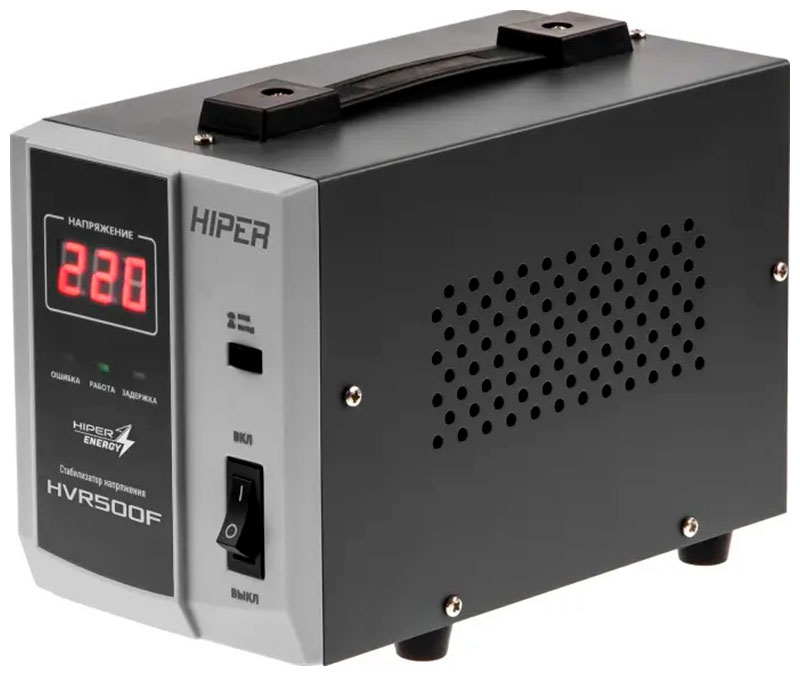 Стабилизатор напряжения Hiper HVR500F трёхфазный инверторный стабилизатор напряжения is3310rt 10ква