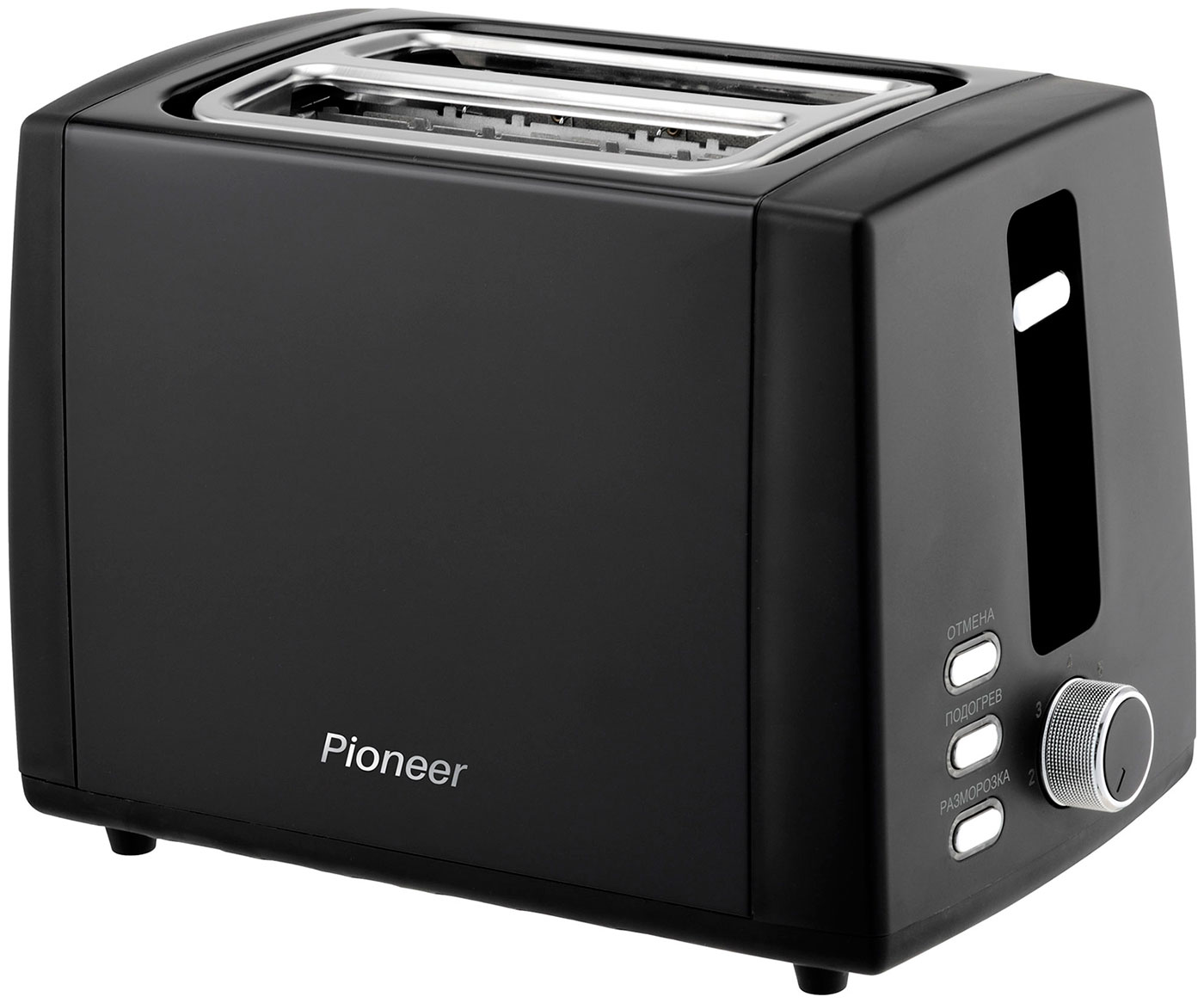 Тостер Pioneer TS155 тостер pioneer на 2 тоста 7 уровней поджаривания функции подогрева и размораживания решетка для подогрева булочек 850 вт