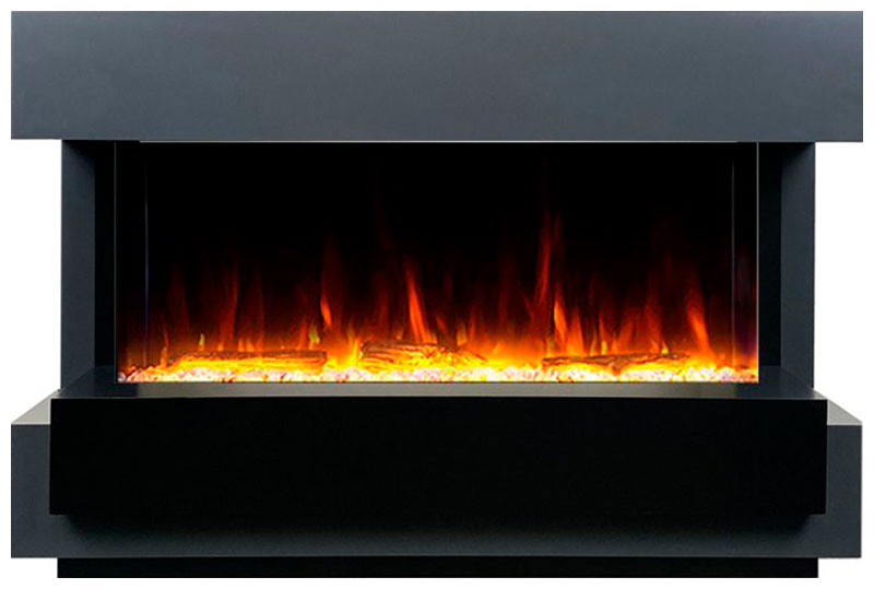 Изображение товара Каминокомплект Royal Flame Cube с очагом Astra 36 серый графит стильный электрокамин