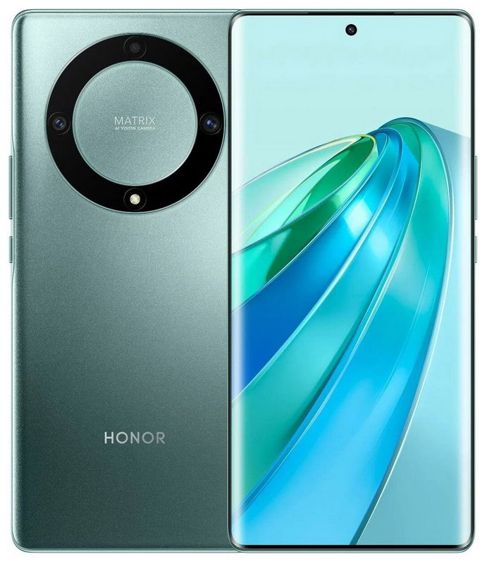 Смартфон Honor X9A 6/128GB 5109ALXS изумрудный зеленый смартфон samsung sm a035f galaxy a03 32gb 3gb синий моноблок 3g 4g 2sim 6 5 720x1600 android 10 48mpix 802 11 b g n ac gps gsm900 1800 gsm1900 t