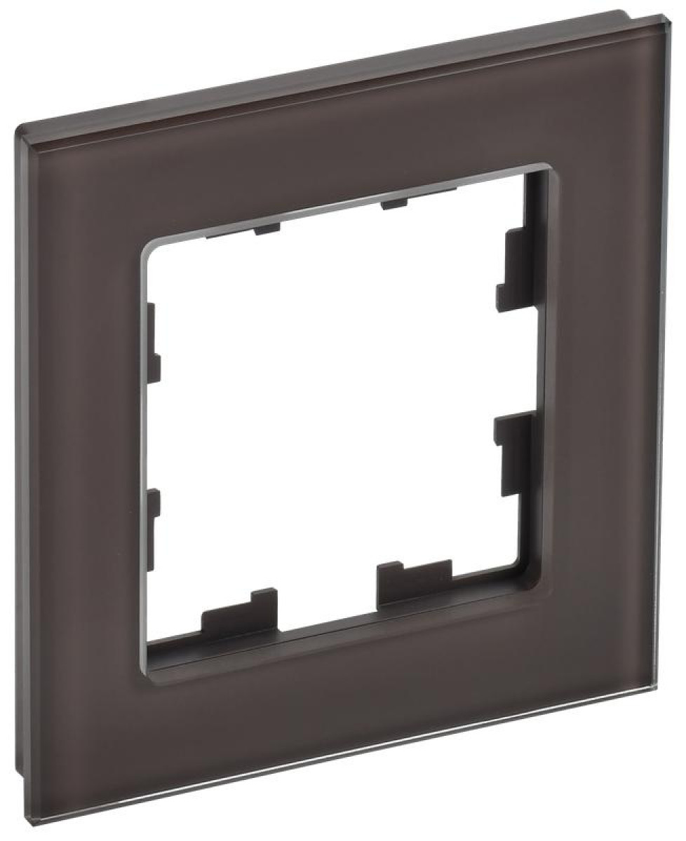 Изображение товара Рамка IEK РУ-1-2-БрТБ с темным стеклом для ЭУИ
