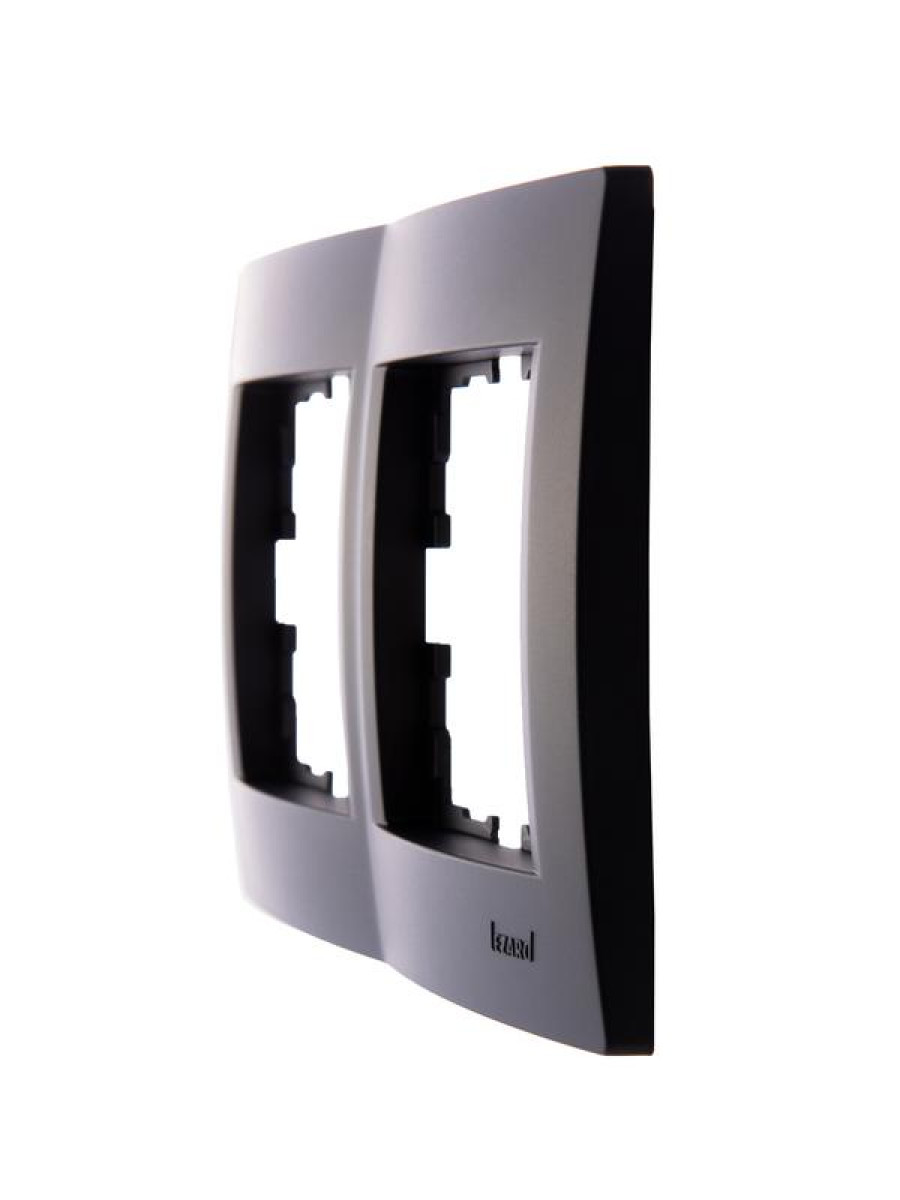 Изображение товара Рамки и основания для ЭУИ Lezard Karina горизонтальные черный бархат