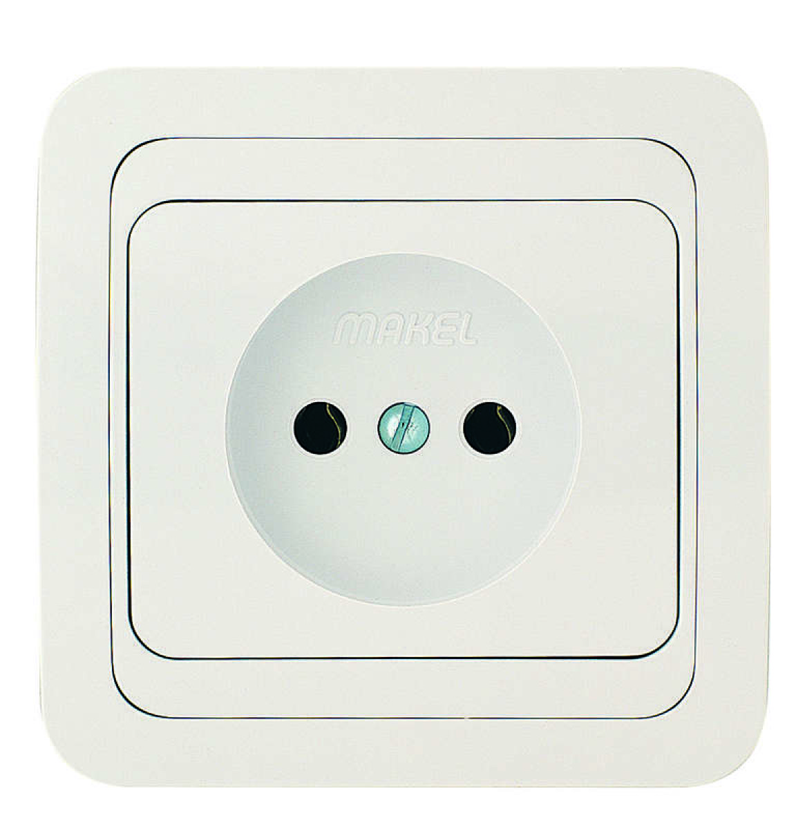 Изображение товара Розетка Makel 1-м СП Mimoza 16А IP20 с керамической лицевой панелью